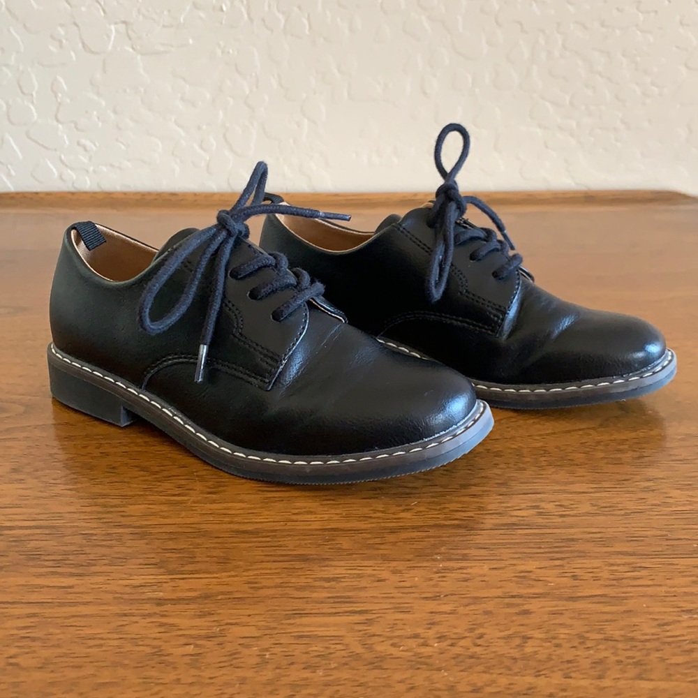 H&M Kids Black Lace Up Dress Shoes Size 12